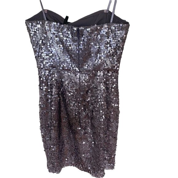 BCBGMaxAzria NEW Lilac Mist Sequin Formal Dress – Size 6 – Y2K Glam - Picture 6 of 8